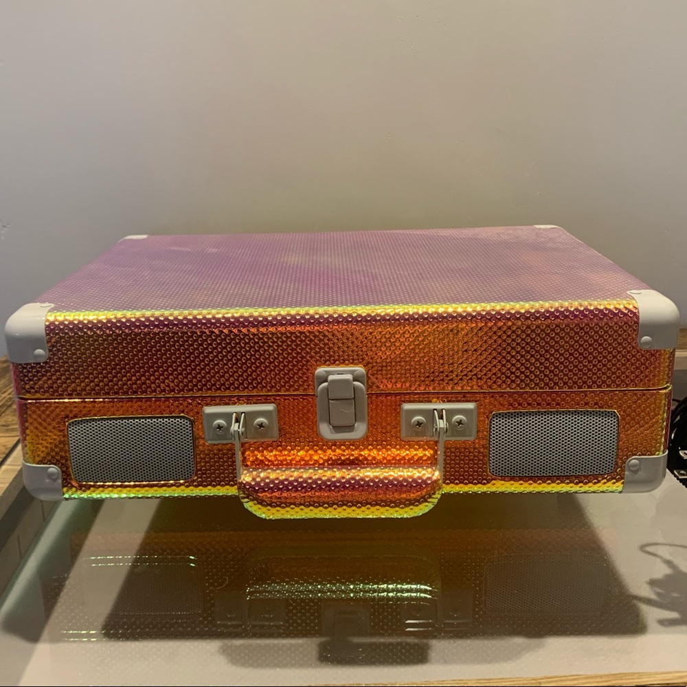 Holographic Rose Crosley Cruiser Record Player